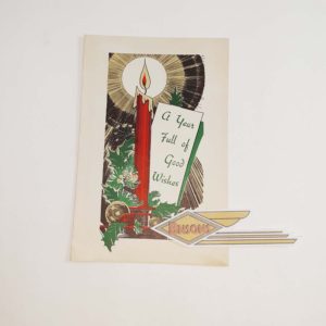 ORIGINAL HARLEY (1957 DIXIE) CHRISTMAS CARD-PANHEAD, KNUCKLEHEAD