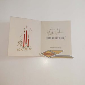 ORIGINAL HARLEY 1950’s NATION CYCLE (NATION-BILT) CHRISTMAS CARD- KNUCKLEHEAD