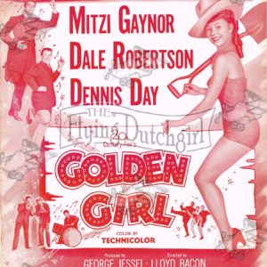 Vintage 1951 Hollywood Cinema Music Sheet Cover Mitzi Gaynor Dennis Day