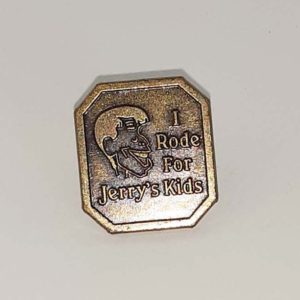 Authentic Vintage Harley “I Rode For Jerry’s Kids” Early MDA Ride Pin