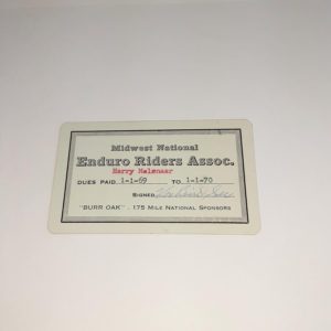 Authentic Original 1969 Midwest National Enduro Riders Assoc. Harley Dealer