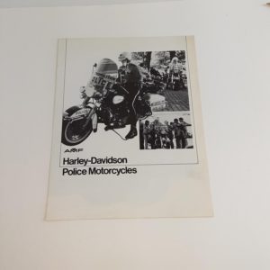 Vintage Original Harley-Davidson 1980’s Police Model Pamphlet