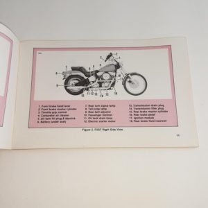 Original Harley 1986 FXST Owner’s Manual #99460-86