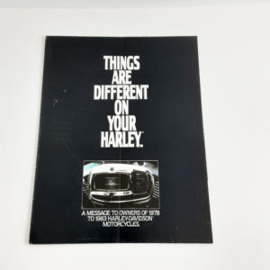 Vintage Original Harley-Davidson 1987 “Low Rider Custom” Advertising Poster