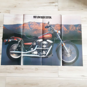 Vintage Original Harley-Davidson 1987 “Low Rider Custom” Advertising Poster