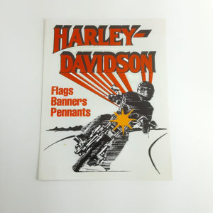 Vintage Original Harley-Davidson 1985 Promotional Flags/Banners Brochure