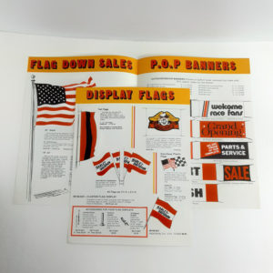 Vintage Original Harley-Davidson 1985 Promotional Flags/Banners Brochure