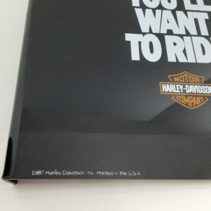 ORIG HARLEY 1987 “DEALER ONLY ITEM” BROCHURE DISPLAY RACK- KNUCKLEHEAD