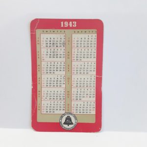 Vintage 1943  Illinois Bell Telephone Pocket Calendar – Great Collectible