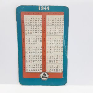 Vintage 1944  Illinois Bell Telephone Pocket Calendar – Rare Collectible