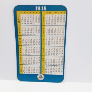 Vintage 1946  Illinois Bell Telephone Pocket Calendar – Great Collectible