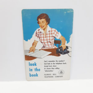 Vintage 1953 Illinois Bell Telephone Pocket Calendar – Great Collectible