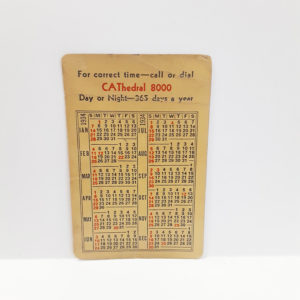 Vintage 1934  Illinois Bell Telephone Pocket Calendar – Rare Collectible