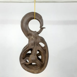 Antique Cast Iron Hay Sling Carrier Pulley – (017)