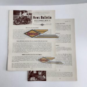 ORIGINAL HARLEY DEALER 1950 NEWS BULLETIN #1113 – KNUCKLEHEAD