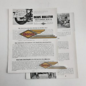 ORIGINAL HARLEY DEALER 1950 NEWS BULLETIN #1121 – KNUCKLEHEAD