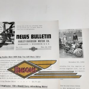 ORIGINAL HARLEY DEALER 1950 NEWS BULLETIN #1121 – KNUCKLEHEAD