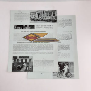 ORIGINAL HARLEY DEALER 1951 NEWS BULLETIN #1143 – KNUCKLEHEAD