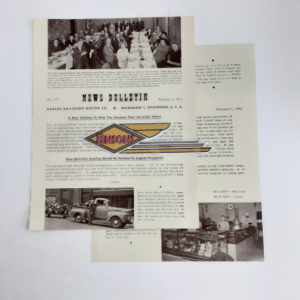 ORIGINAL HARLEY DEALER 1951 NEWS BULLETIN #1127 – KNUCKLEHEAD