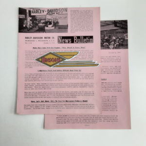 ORIGINAL HARLEY DEALER 1950 NEWS BULLETIN #1118 – PANHEAD, KNUCKLEHEAD