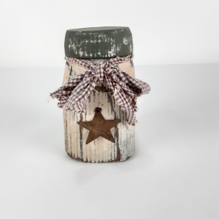 Rustic Wood Farmhouse Mason Jar