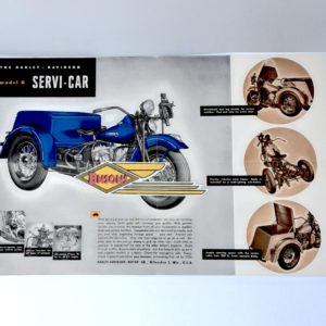 ORIGINAL HARLEY 1947-49 SERVI-CAR SALES BROCHURE – KNUCKLEHEAD