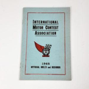 Vintage 1965 International Motor Contest Assoc. Official Rules Book