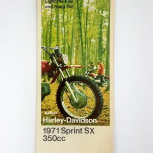 Vintage 1971 Harley-Davidson Sprint SX 350cc New Model Pamphlet