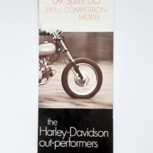 Vintage 1969 Harley-Davidson Sprint ERS 350cc New Model Pamphlet