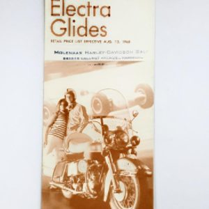 Vintage 1969 Harley Electra Glides Retail Price List