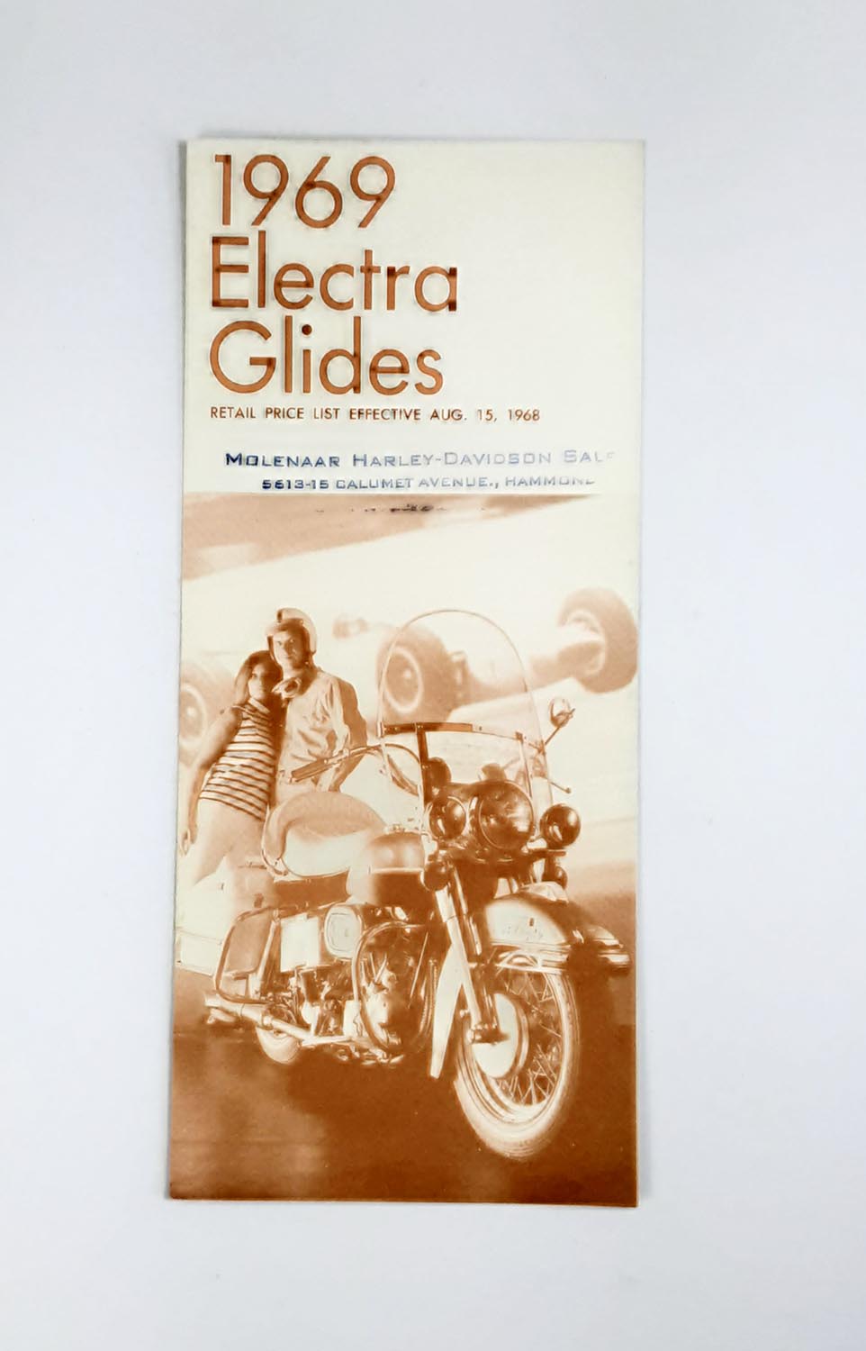 Vintage 1969 Harley Electra Glides Retail Price List