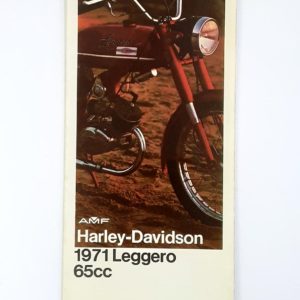 Vintage 1971 Harley-Davidson Leggero 65cc New Model Pamphlet