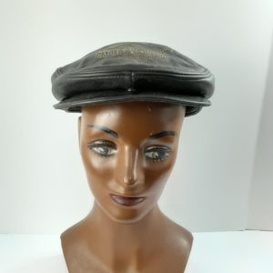 Vintage Leather Bikers Cap Harley-Davidson