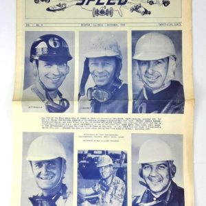 2 Vintage Original 1950 Racing Newspaper COVERS ONLY