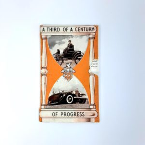 Vintage 1933 Packard “A Third Of A Century Of Progress” Sales Brochure