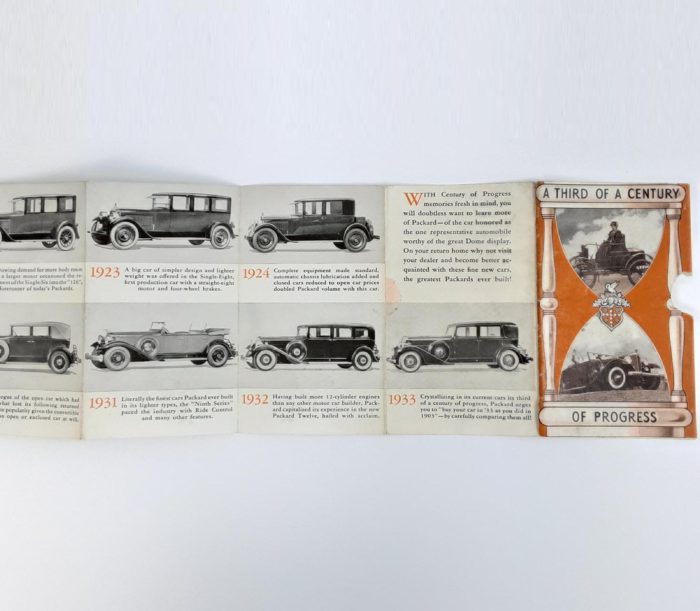 Vintage 1933 Packard "A Third Of A Century Of Progress" Sales Brochure - Image 5