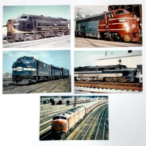 Vintage Train Railroad Postcards Nice Selection 5 Card Lot #2