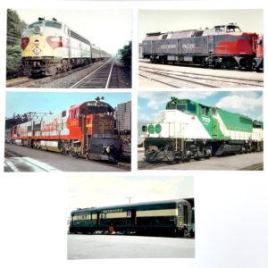 Vintage Train Railroad Postcards Nice Selection 5 Card Lot #3