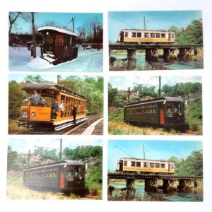 Vintage Railroad Postcard Nice Selection 6 Card Lot #6 – Branford Trolley Museum