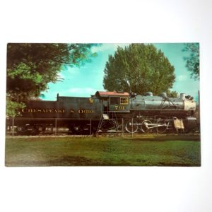 Vintage Train Railroad Postcard Chesapeake and Ohio Engine #701 – Dexter