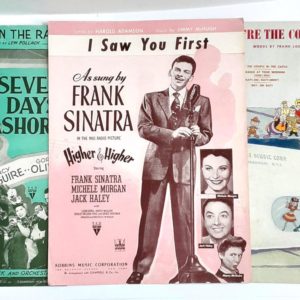 Vintage Original 1940s Hollywood Cinema Music Sheets Lot 2, Sinatra McGuire