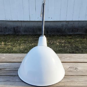 Vintage Large SPERO Porcelain 18″ Farm Barn Industrial Light Gas Station #5