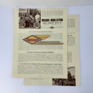 ORIGINAL HARLEY DEALER 1950 NEWS BULLETIN #1123 – PANHEAD, KNUCKLEHEAD