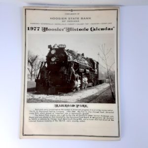 Authentic Vintage Original 1977 Hoosier Historical Calendar