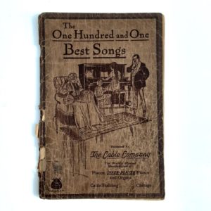 Antique Original 1915 Piano Songbook “101 Best Songs” with Vintage1931 Reprint