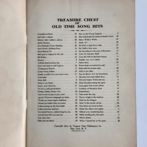 Vintage Original 1935 Song Book “Old Time Song Hits”