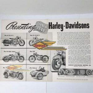 ORIGINAL HARLEY 1949 NEW MODEL COUNTER FLYER-PANHEAD, KNUCKLEHEAD