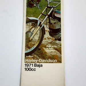 Vintage 1971 Harley-Davidson BAJA 100cc New Model Pamphlet