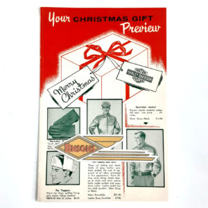 ORIGINAL HARLEY 1950’s FACTORY CHRISTMAS ACCY. FLYER- PANHEAD, KNUCKLEHEAD