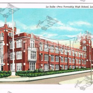 Vintage Postcard – 1940’s Peru Township H.S. La Salle, Ill.